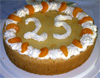 Silberhochzeitstorte